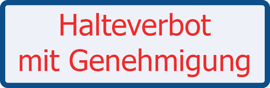 Klickbarer Banner zum Anfrage Formular für Halteverbot mit Genehmigung